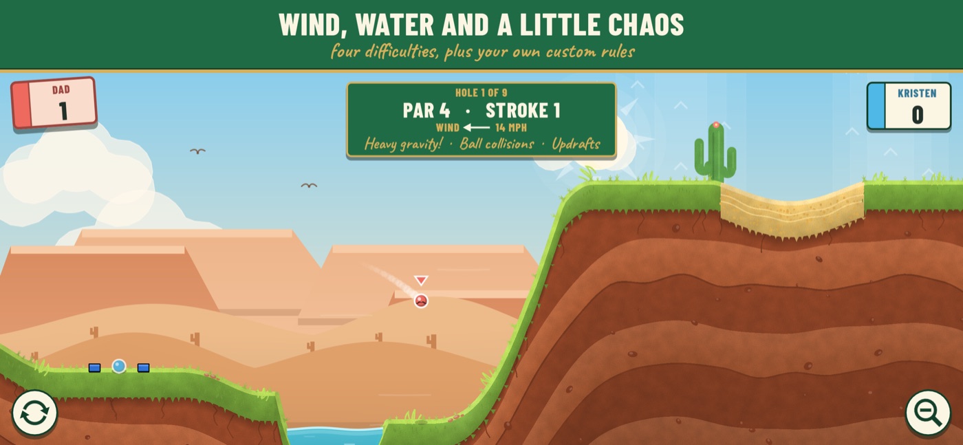 A desert hole on Chaos with heavy gravity and updrafts